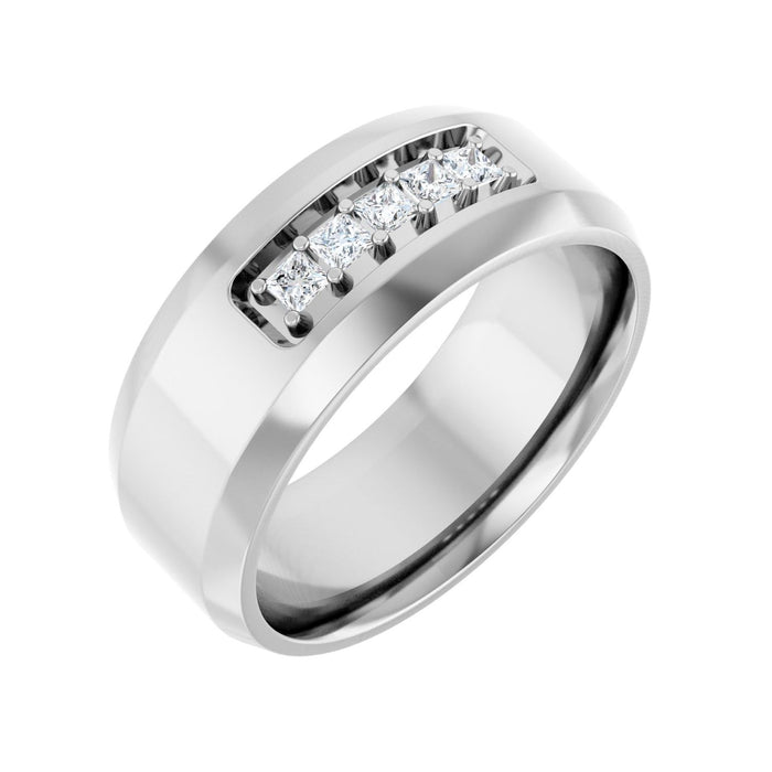14K White Gold 1/5 CTW Lab-Grown Diamond Band