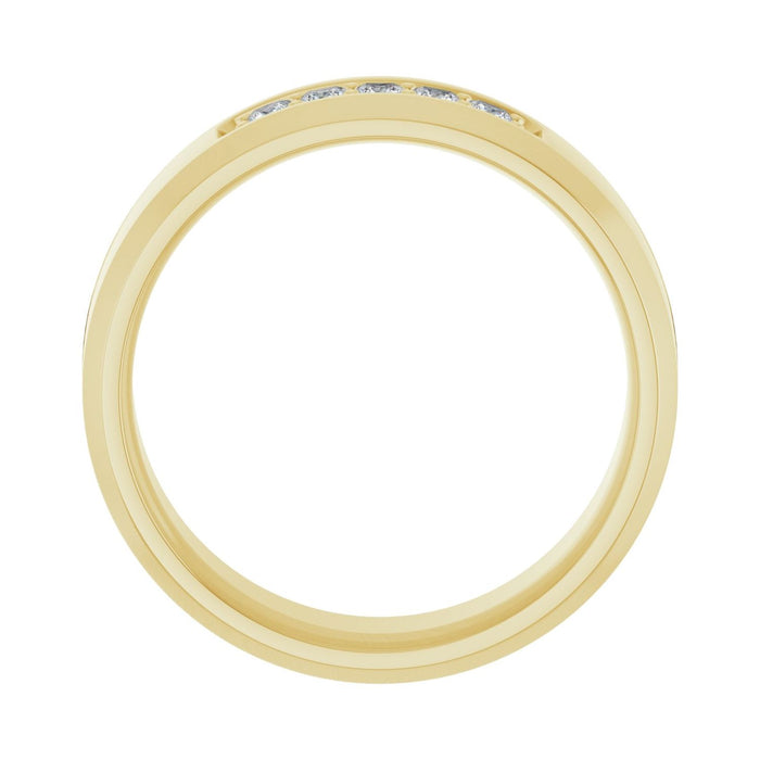 14K Yellow Gold 1/5 CTW Lab-Grown Diamond Band