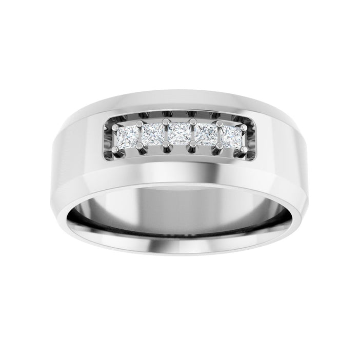 14K White Gold 1/5 CTW Lab-Grown Diamond Band