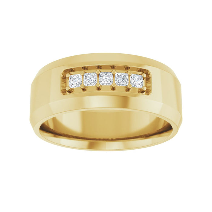 14K Yellow Gold 1/5 CTW Lab-Grown Diamond Band