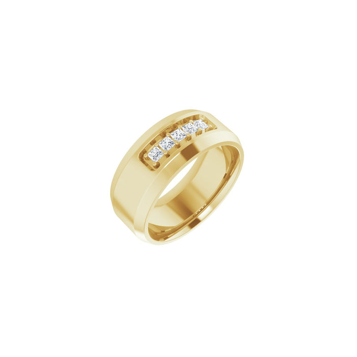 14K Yellow Gold 1/5 CTW Lab-Grown Diamond Band