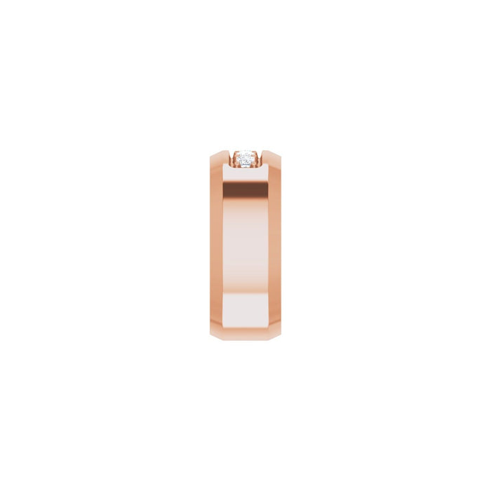 14K Rose Gold 1/5 CTW Lab-Grown Diamond Band