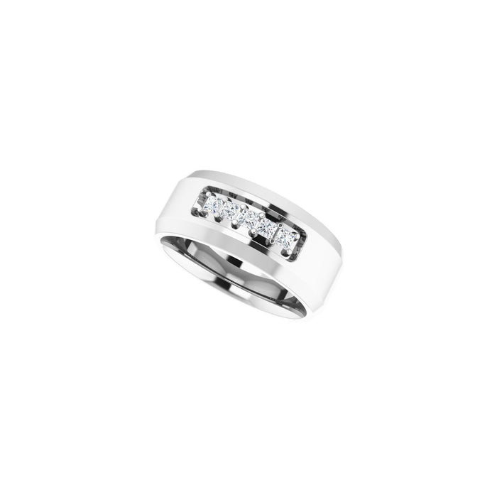 14K White Gold 1/5 CTW Lab-Grown Diamond Band