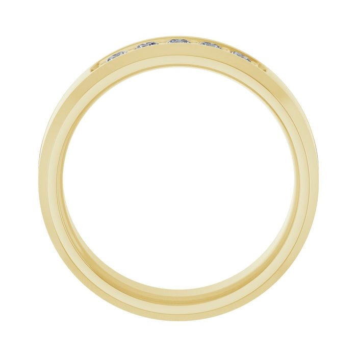 14K Yellow Gold 1/6 CTW Lab-Grown Diamond Band