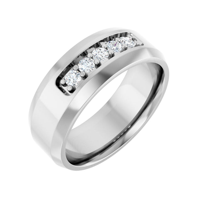 14K White Gold 1/6 CTW Lab-Grown Diamond Band
