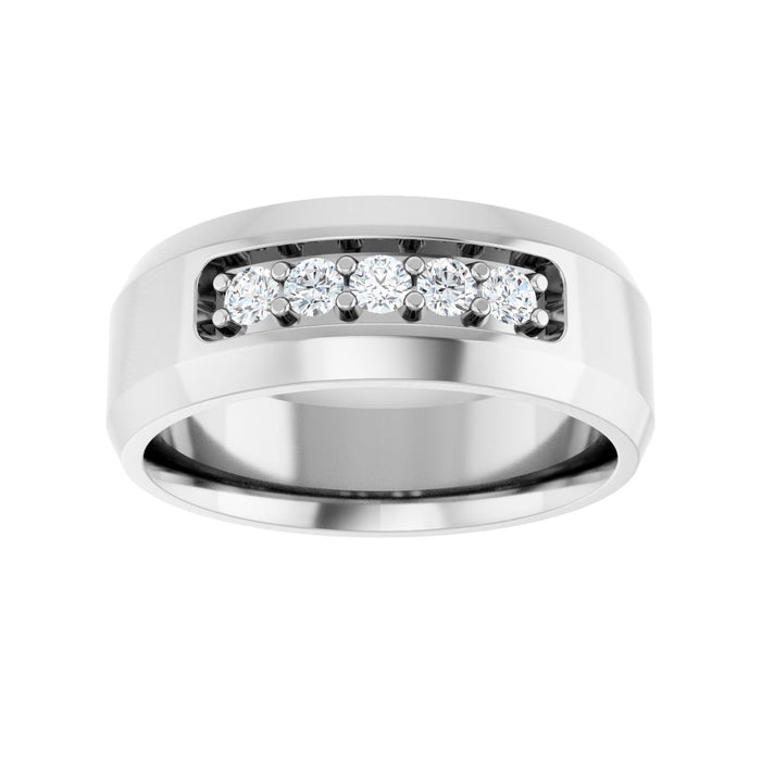 14K White Gold 1/6 CTW Lab-Grown Diamond Band