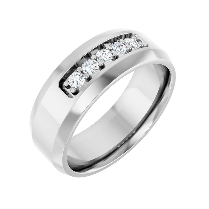 14K White Gold 1/6 CTW Lab-Grown Diamond Band