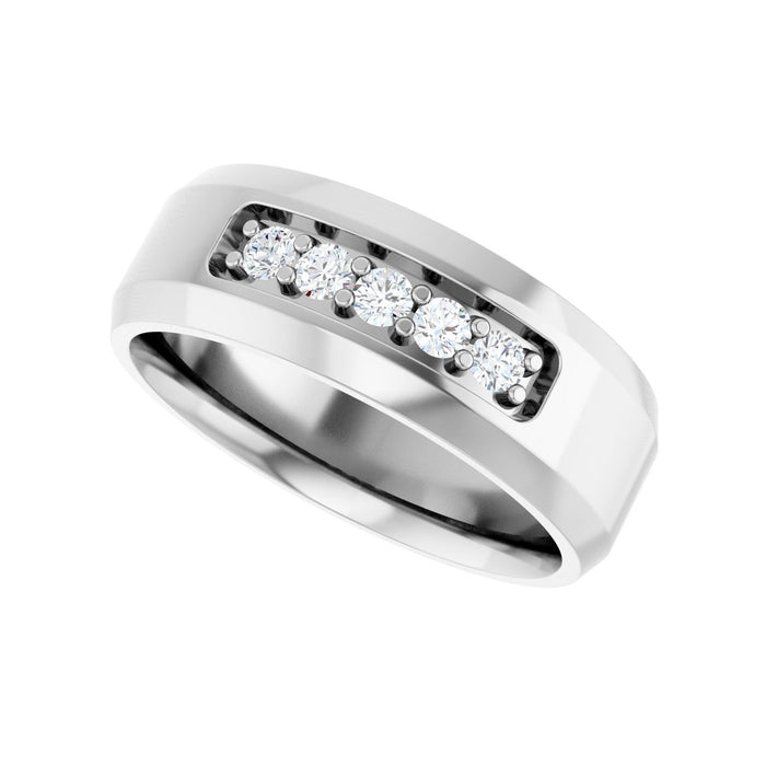 14K White Gold 1/6 CTW Lab-Grown Diamond Band