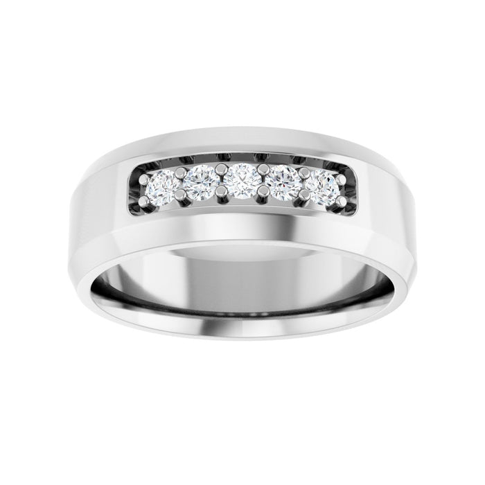 14K White Gold 1/6 CTW Lab-Grown Diamond Band