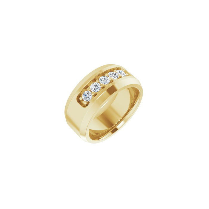 14K Yellow Gold 1/2 CTW Lab-Grown Diamond Band