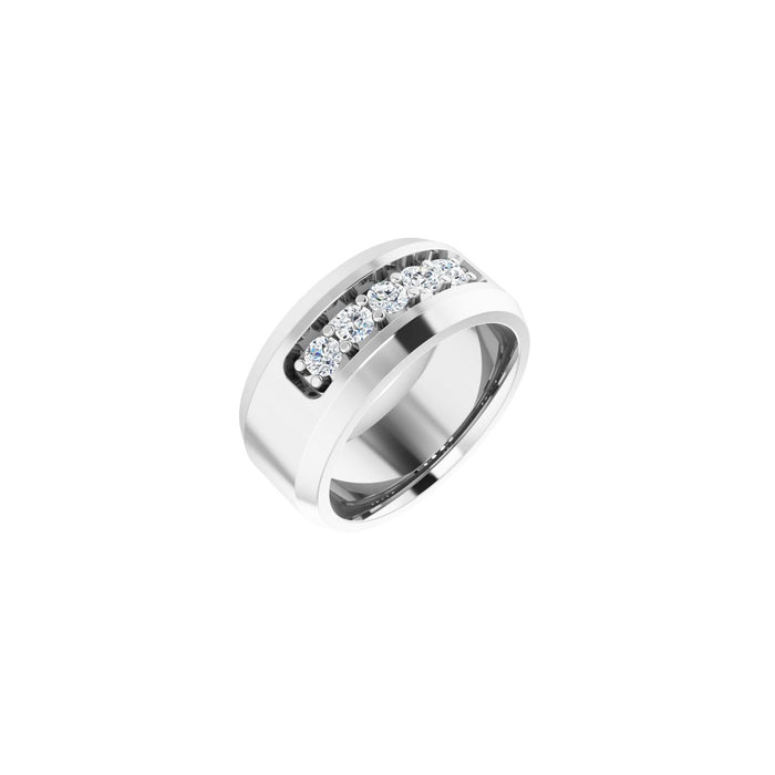 14K White Gold 1/2 CTW Lab-Grown Diamond Band