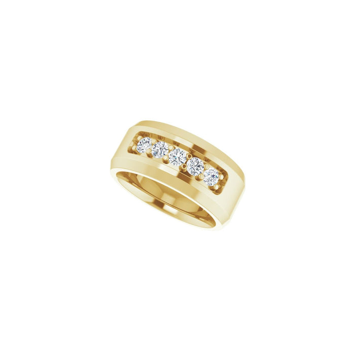 14K Yellow Gold 1/2 CTW Lab-Grown Diamond Band