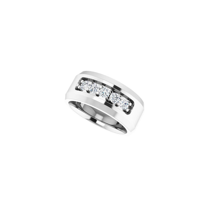 14K White Gold 1/2 CTW Lab-Grown Diamond Band