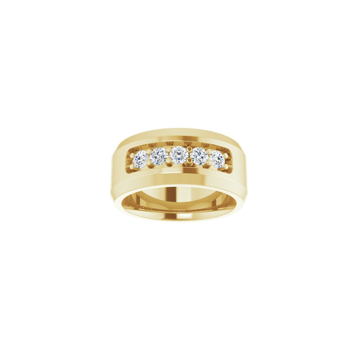 14K Yellow Gold 1/2 CTW Lab-Grown Diamond Band