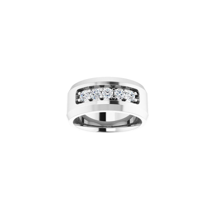 14K White Gold 1/2 CTW Lab-Grown Diamond Band