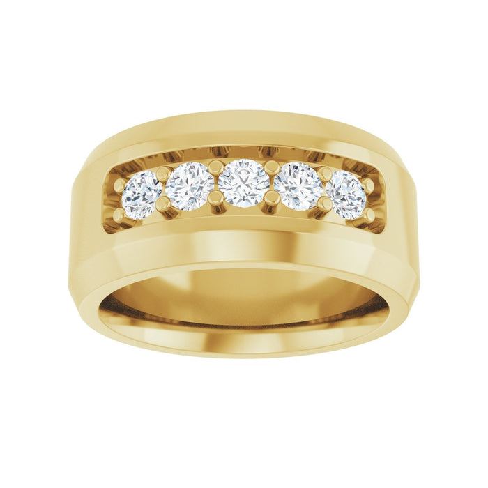 14K Yellow Gold 1/2 CTW Lab-Grown Diamond Band