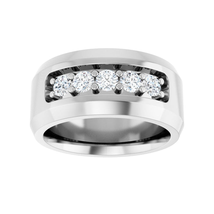 14K White Gold 1/2 CTW Lab-Grown Diamond Band