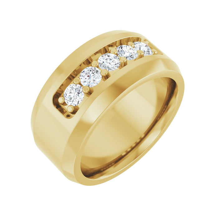 14K Yellow Gold 1/2 CTW Lab-Grown Diamond Band