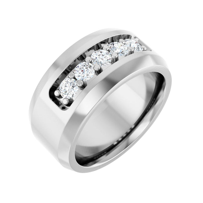 14K White Gold 1/2 CTW Lab-Grown Diamond Band