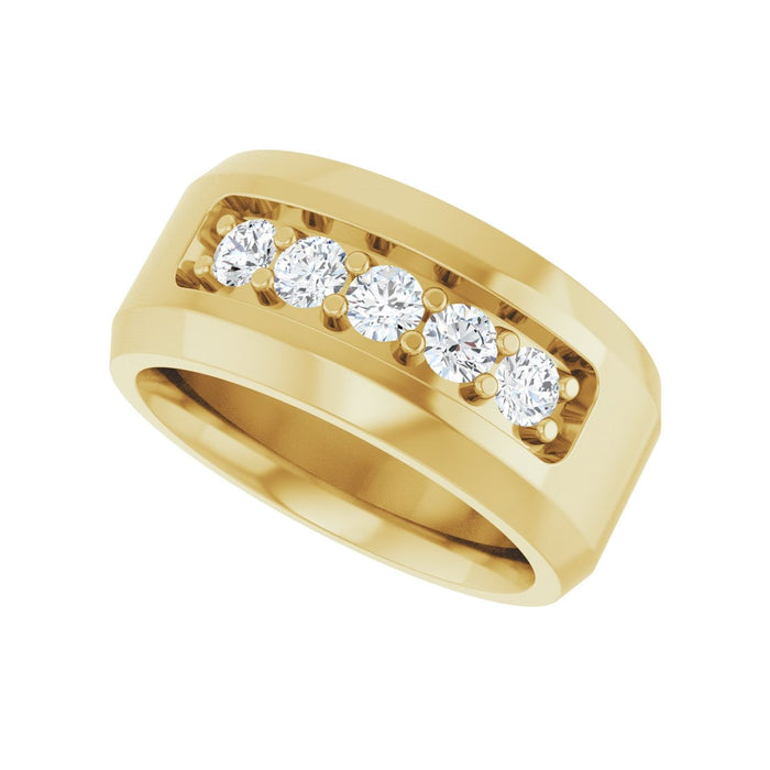 14K Yellow Gold 1/2 CTW Lab-Grown Diamond Band