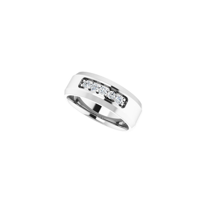 14K White Gold 1/6 CTW Lab-Grown Diamond Band
