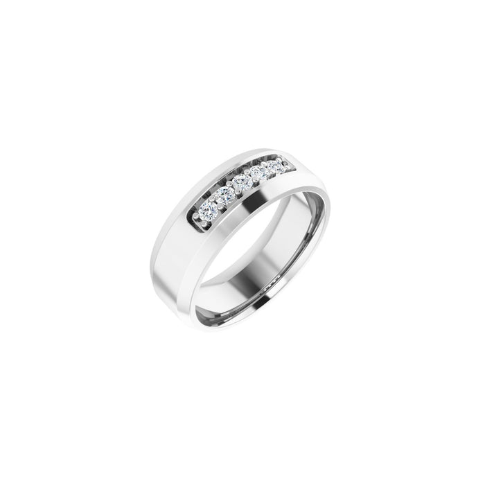 14K White Gold 1/6 CTW Lab-Grown Diamond Band