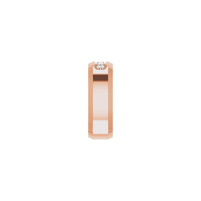 14K Rose Gold 1/6 CTW Lab-Grown Diamond Band
