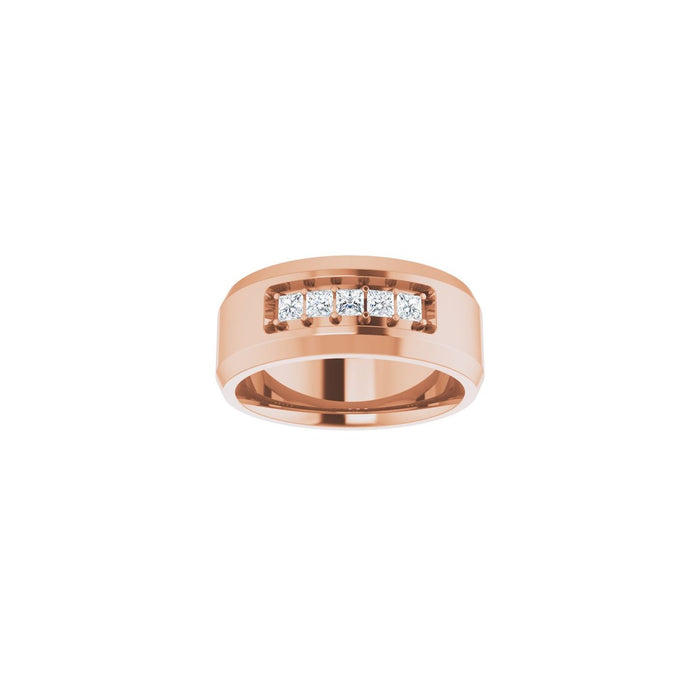 14K Rose Gold 1/2 CTW Lab-Grown Diamond Band