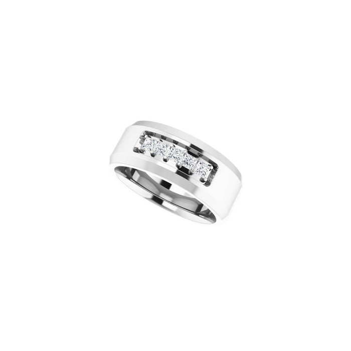 14K White Gold 1/2 CTW Lab-Grown Diamond Band