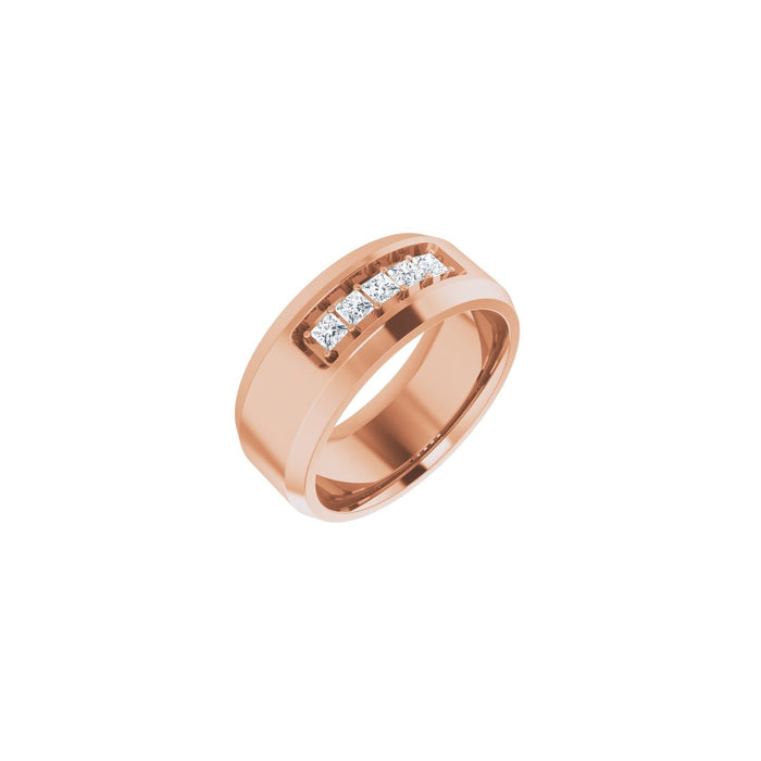 14K Rose Gold 1/2 CTW Lab-Grown Diamond Band