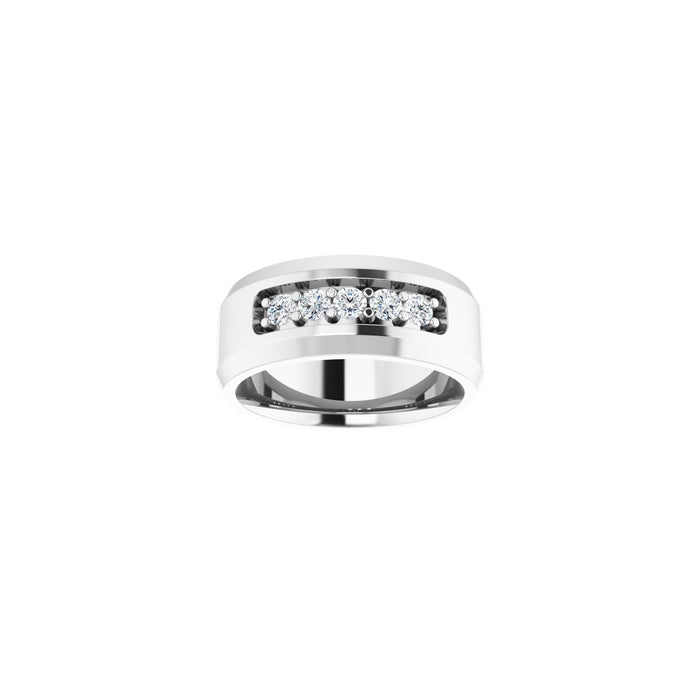 14K White Gold 1/2 CTW Lab-Grown Diamond Band