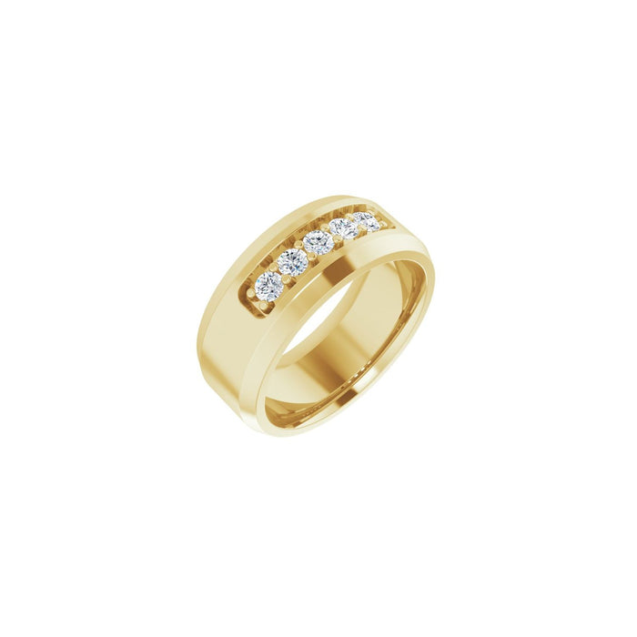 14K Yellow Gold 1/2 CTW Lab-Grown Diamond Band