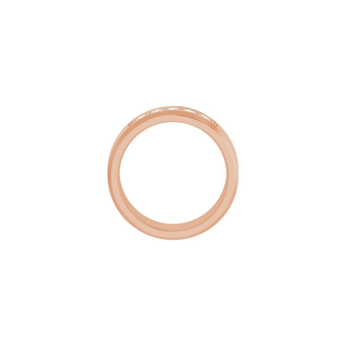 14K Rose Gold 1/2 CTW Lab-Grown Diamond Band