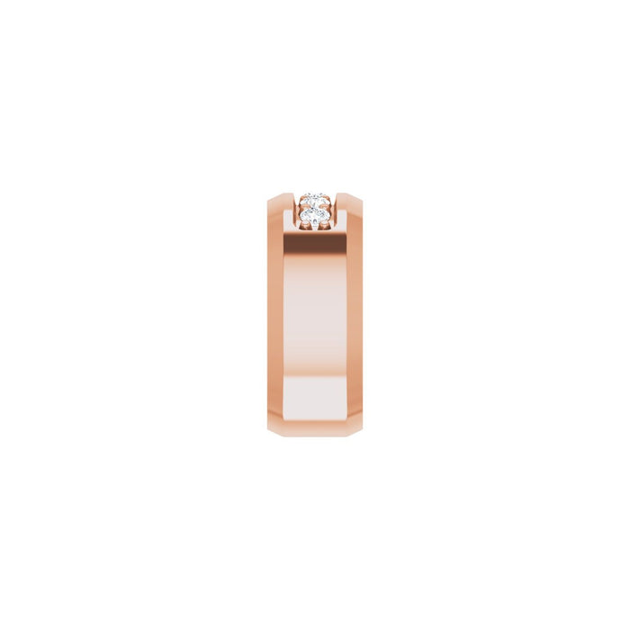 14K Rose Gold 1/2 CTW Lab-Grown Diamond Band