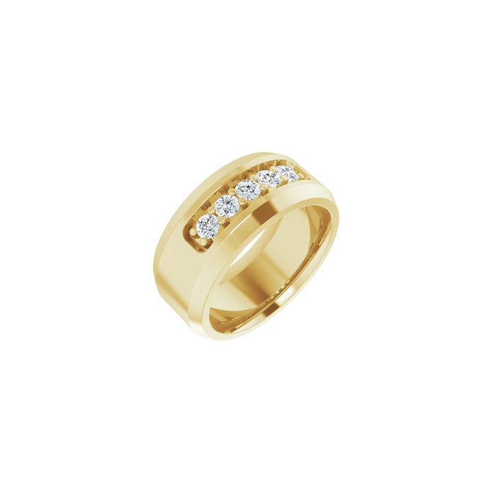 14K Yellow Gold 1/2 CTW Lab-Grown Diamond Band