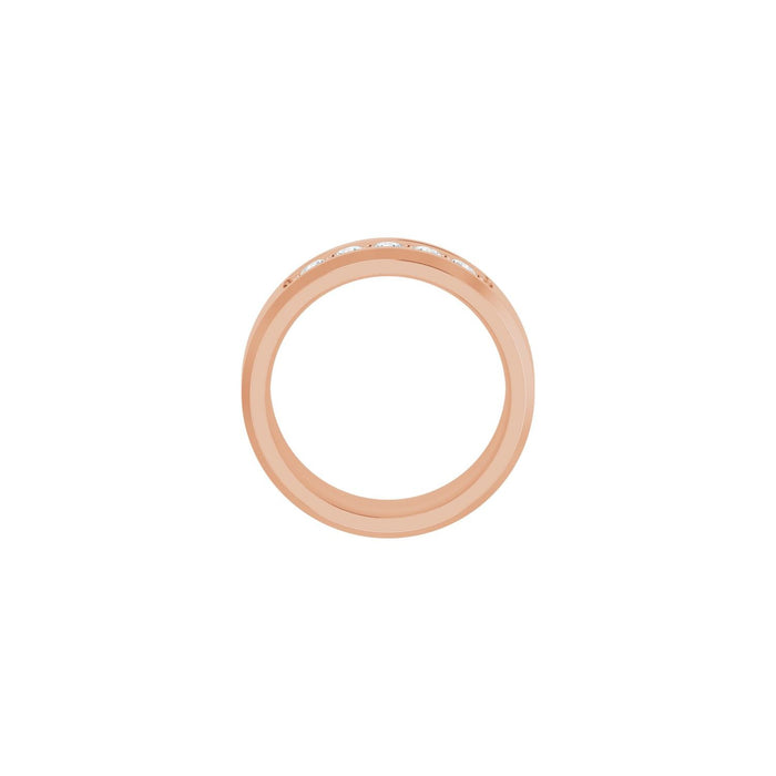 14K Rose Gold 1/2 CTW Lab-Grown Diamond Band