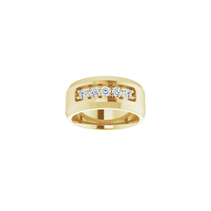 14K Yellow Gold 1/2 CTW Lab-Grown Diamond Band