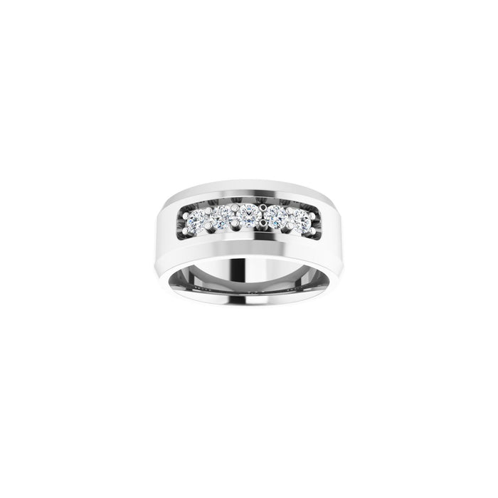 14K White Gold 1/2 CTW Lab-Grown Diamond Band
