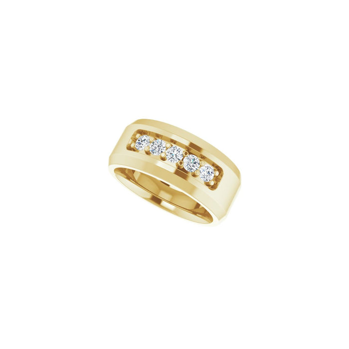 14K Yellow Gold 1/2 CTW Lab-Grown Diamond Band