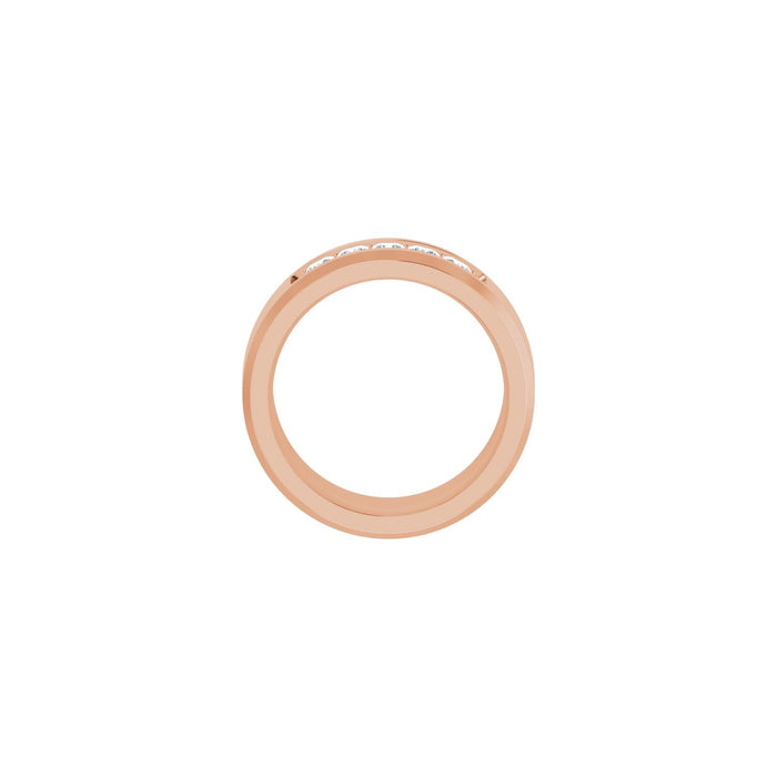 14K Rose Gold 1/2 CTW Lab-Grown Diamond Band