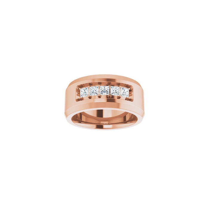 14K Rose Gold 1/2 CTW Lab-Grown Diamond Band