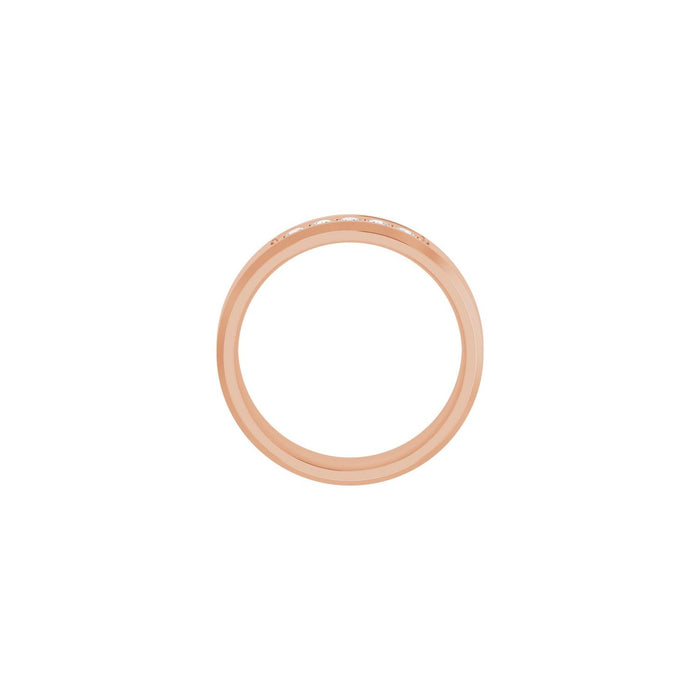 14K Rose Gold 1/6 CTW Lab-Grown Diamond Band