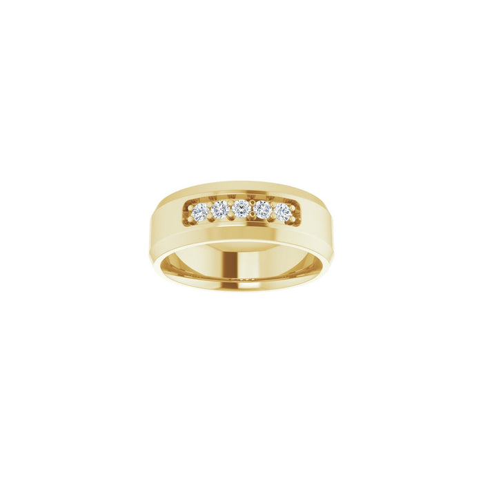 14K Yellow Gold 1/6 CTW Lab-Grown Diamond Band