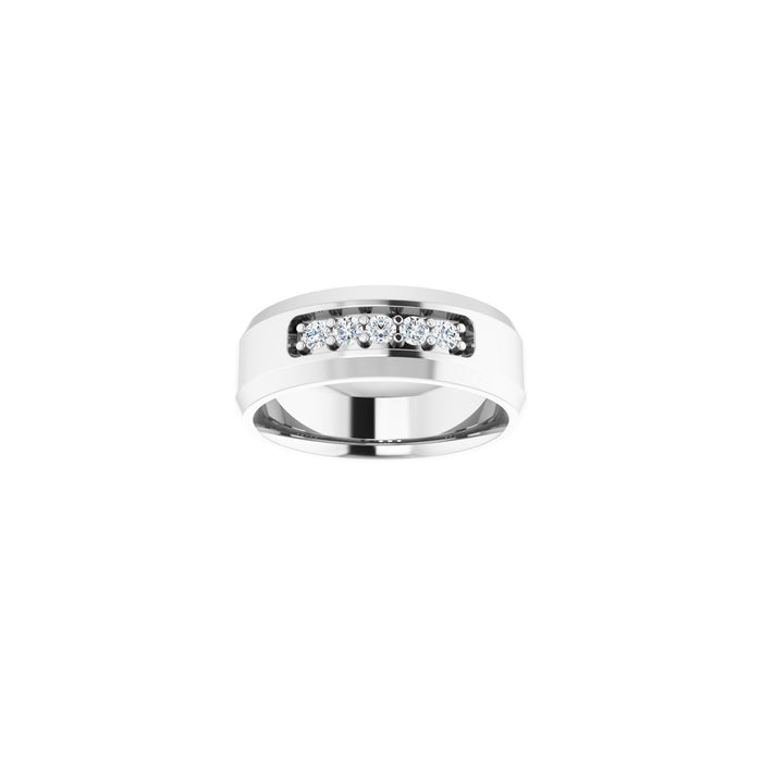 14K White Gold 1/6 CTW Lab-Grown Diamond Band
