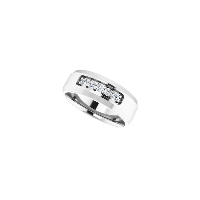 14K White Gold 1/6 CTW Lab-Grown Diamond Band
