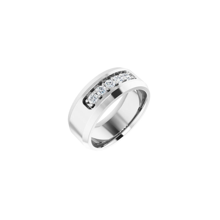 14K White Gold 1/2 CTW Lab-Grown Diamond Band
