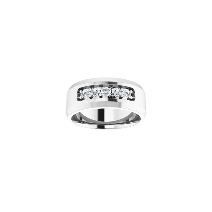14K White Gold 1/2 CTW Lab-Grown Diamond Band