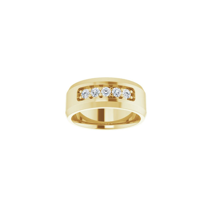 14K Yellow Gold 1/2 CTW Lab-Grown Diamond Band