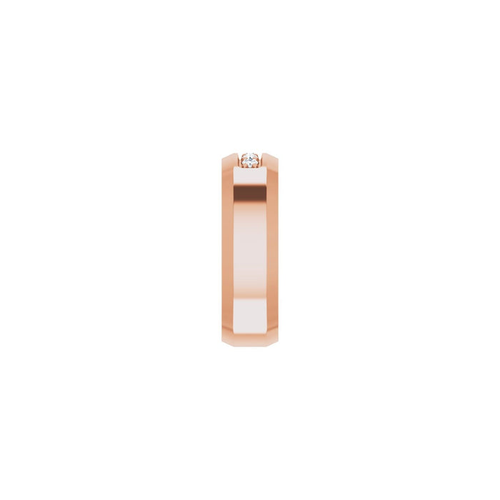14K Rose Gold 1/6 CTW Lab-Grown Diamond Band
