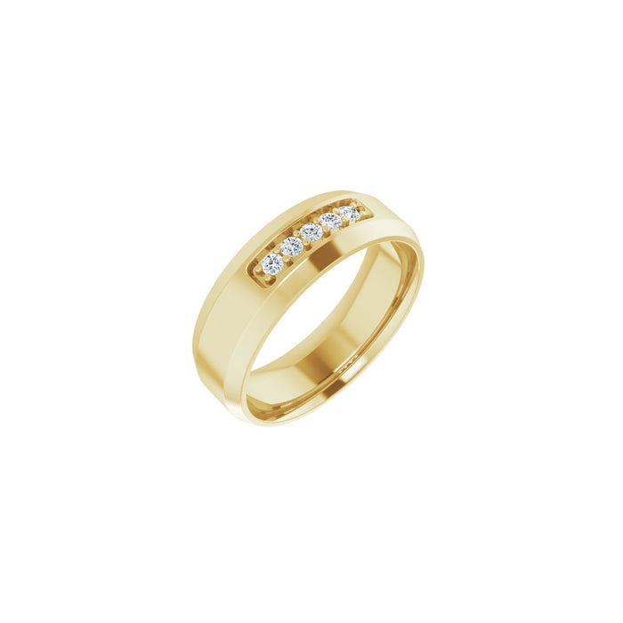 14K Yellow Gold 1/6 CTW Lab-Grown Diamond Band